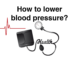 How to lower blood pressure?