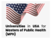 Universities in USA for Masters of Public Health MPH